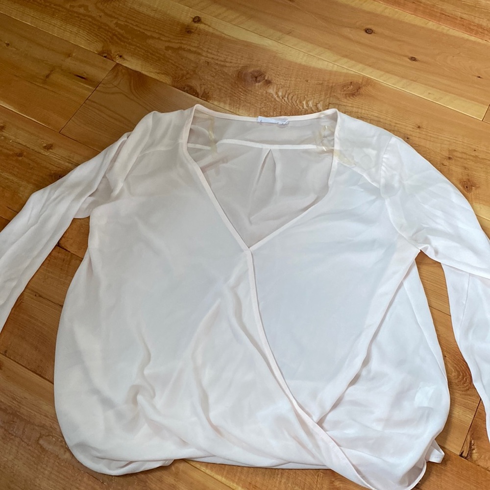 Cream blouse. Lush brand. Size med